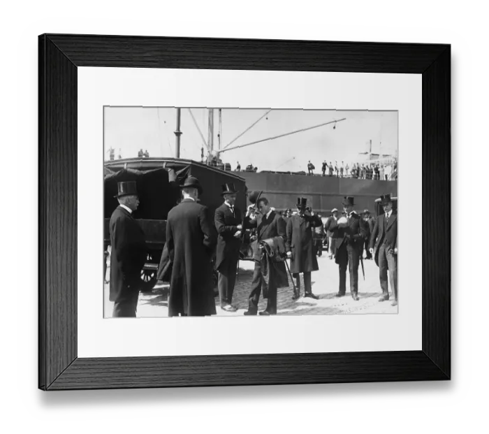 Framed Print : Norway's Prince Doffing His Hat to Others Framed Print : Norway's Prince Doffing His Hat to Others