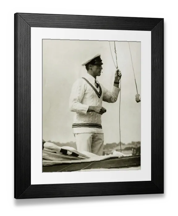 Framed Print : Prince Olaf in YachtingAttire Framed Print : Prince Olaf in YachtingAttire