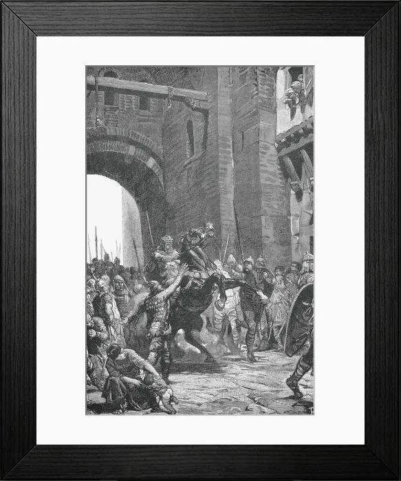 Framed Print : Alboin Besieging City of Pavia Framed Print : Alboin Besieging City of Pavia