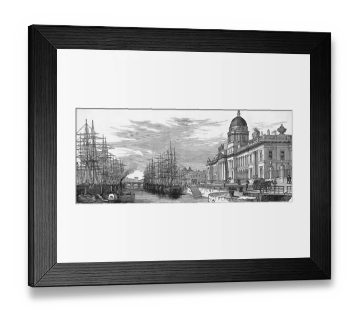 Framed Print : Scene of Victorian Dublin Framed Print : Scene of Victorian Dublin