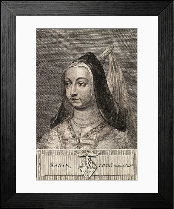 Framed Print : Portrait of the Mother of Philip I Framed Print : Portrait of the Mother of Philip I