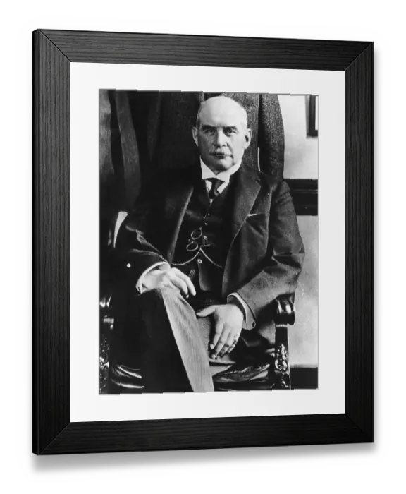 Framed Print : Portrait of J. P. Morgan Jr Framed Print : Portrait of J. P. Morgan Jr