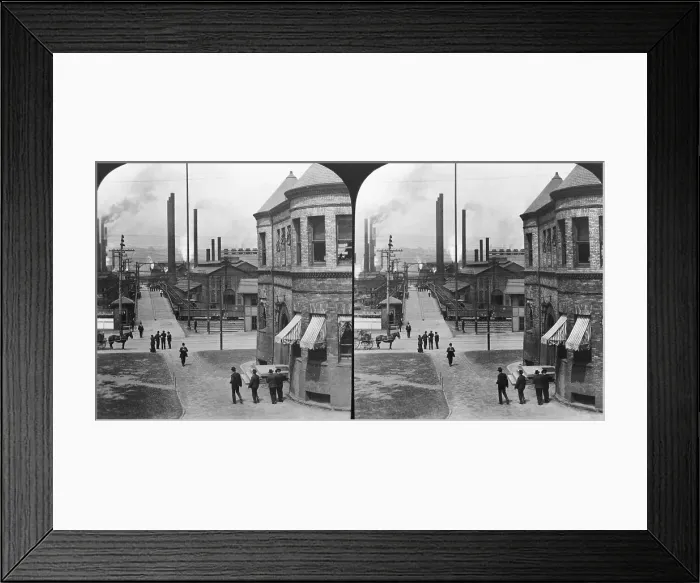 Framed Print : Street Entrance To Steel Works Framed Print : Street Entrance To Steel Works