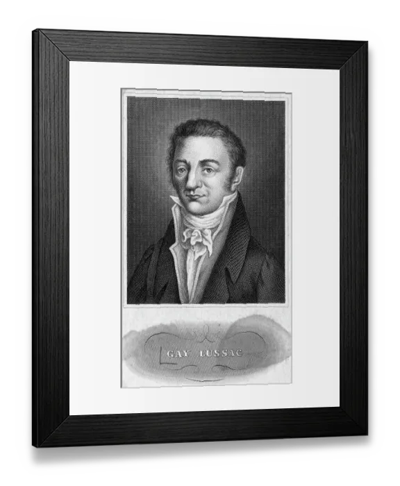 Framed Print : Portrait of Joseph Louis Gay-Lussac Framed Print : Portrait of Joseph Louis Gay-Lussac