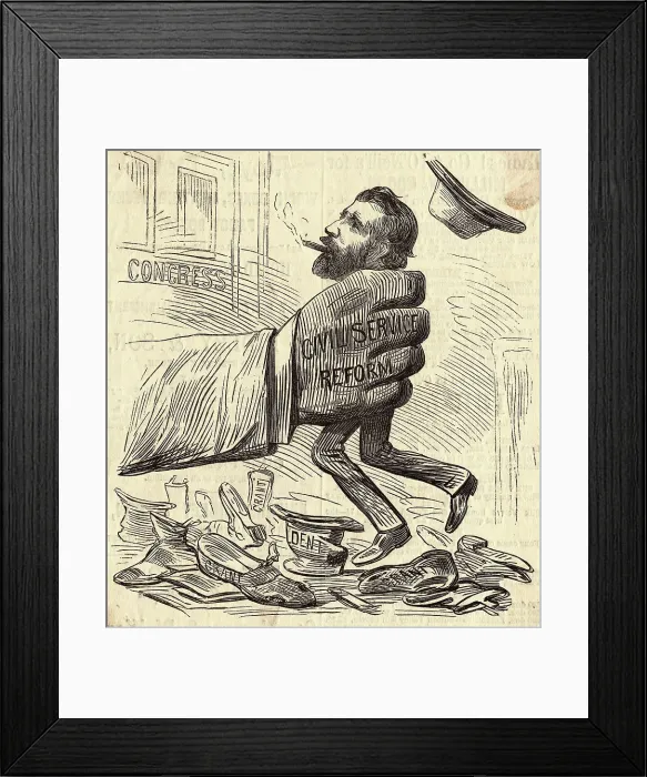 Framed Print : Political Cartoon of President Ulysses S. Grant Framed Print : Political Cartoon of President Ulysses S. Grant