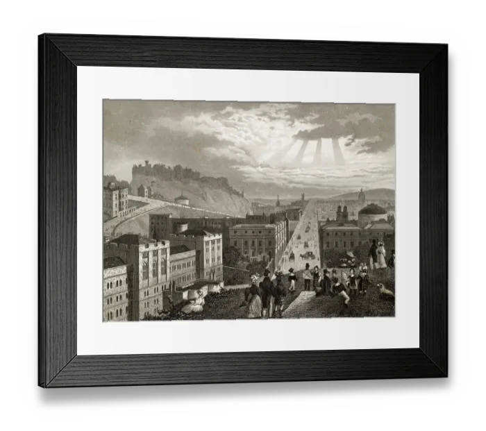 Framed Print : View of Edinburgh, Scotland Framed Print : View of Edinburgh, Scotland