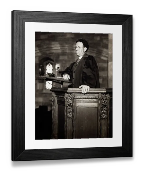 Framed Print : American Clergyman Dr. Harry Emerson Fosdick Framed Print : American Clergyman Dr. Harry Emerson Fosdick