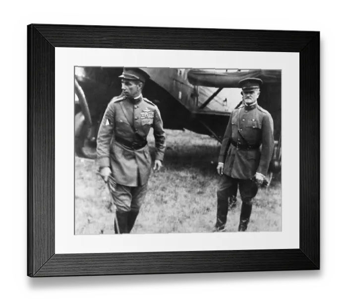 Framed Print : Billy Mitchell And General Pershing Framed Print : Billy Mitchell And General Pershing