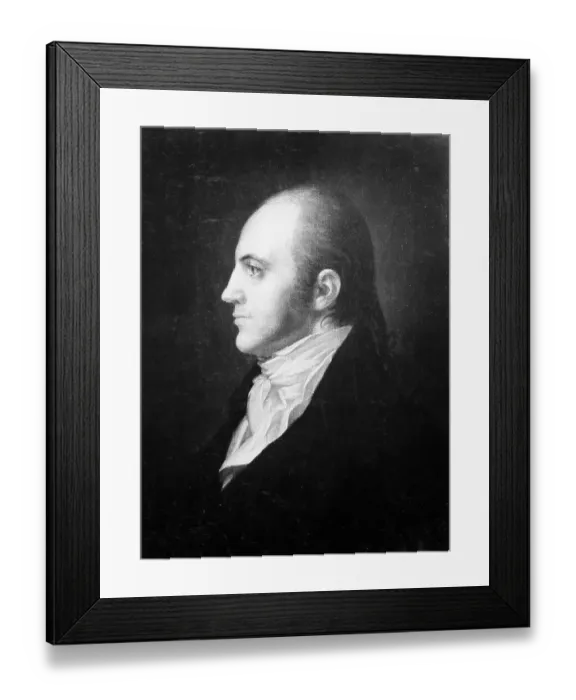 Framed Print : Profile Portrait of Aaron Burr Framed Print : Profile Portrait of Aaron Burr