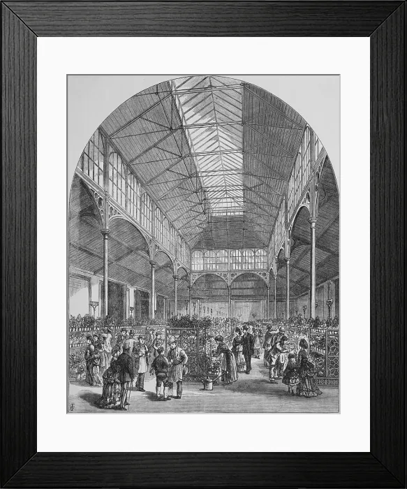 Framed Print : Victorian Flower Market Framed Print : Victorian Flower Market