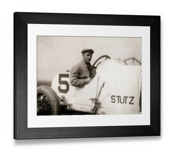 Framed Print : Gil Anderson Seated in a Race Car Framed Print : Gil Anderson Seated in a Race Car