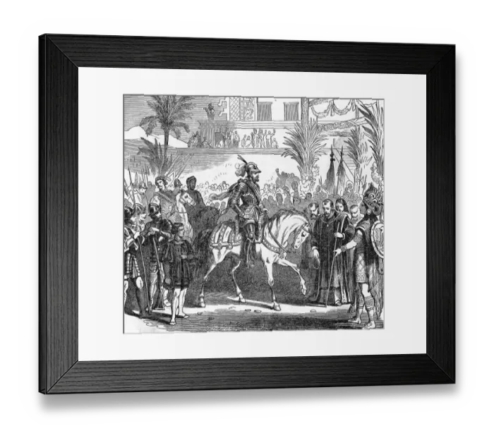 Framed Print : Hernando Cortes Returning Home Framed Print : Hernando Cortes Returning Home