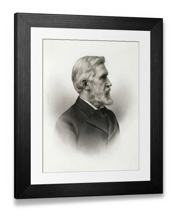 Framed Print : Inventor Elisha Gray Framed Print : Inventor Elisha Gray
