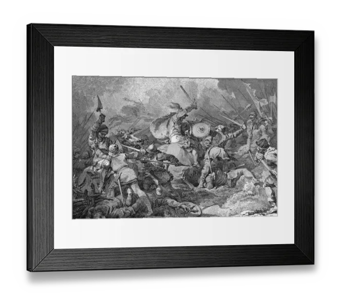 Framed Print : Troops Engaging in Battle Framed Print : Troops Engaging in Battle