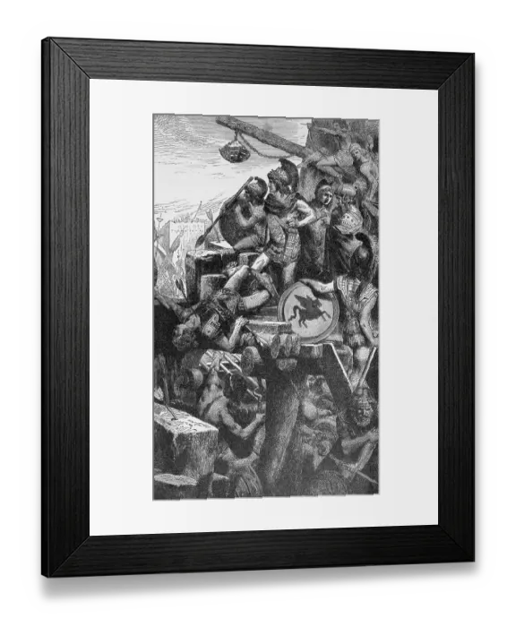 Framed Print : Alexander Before Conquering Tyre Framed Print : Alexander Before Conquering Tyre