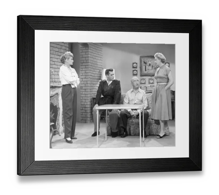 Framed Print : Lucille Ball with Cast of I Love Lucy Framed Print : Lucille Ball with Cast of I Love Lucy