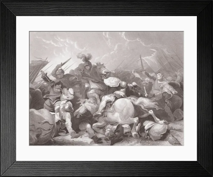 Framed Print : Mounted Soldiers Clashing Framed Print : Mounted Soldiers Clashing