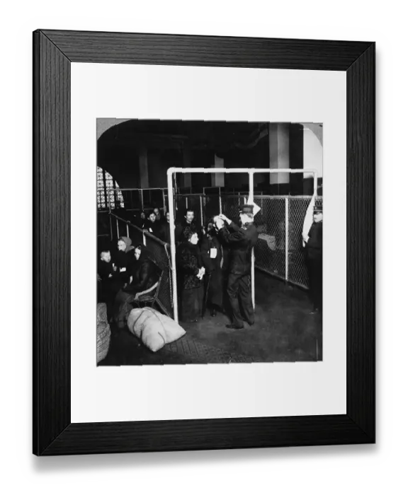 Framed Print : Immigrants Getting Physical Exam Framed Print : Immigrants Getting Physical Exam