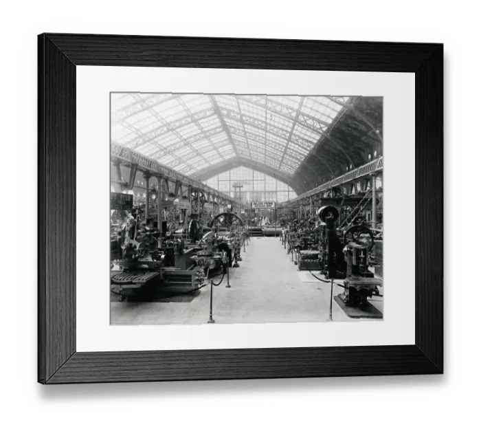 Framed Print : Interior Of Machinery Exhibition Bldg Framed Print : Interior Of Machinery Exhibition Bldg