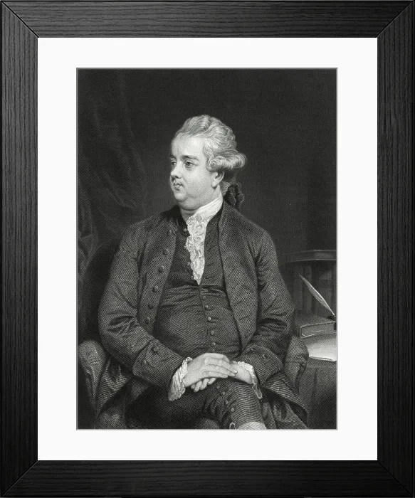 Framed Print : Portrait of Edward Gibbon Framed Print : Portrait of Edward Gibbon