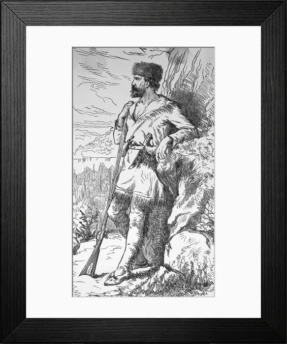 Framed Print : Portrait of Daniel Boone Framed Print : Portrait of Daniel Boone