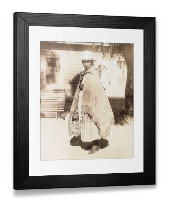 Framed Print : Portrait of Aymera Mother with Child Framed Print : Portrait of Aymera Mother with Child