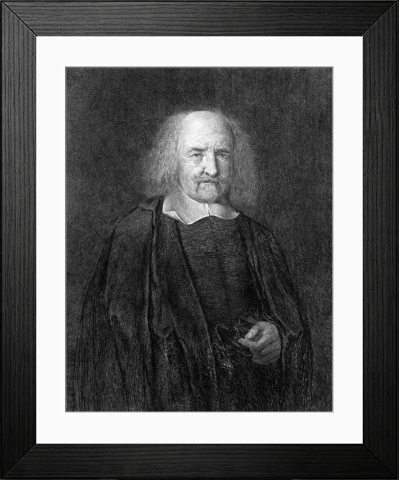 Framed Print : Portrait of Thomas Hobbes Framed Print : Portrait of Thomas Hobbes