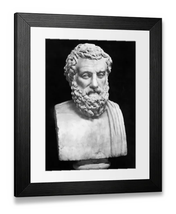 Framed Print : Bust Sculpture of Sophocles Framed Print : Bust Sculpture of Sophocles