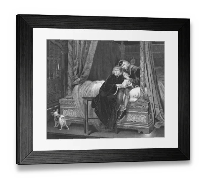 Framed Print : Brothers Cowering in Bedroom Framed Print : Brothers Cowering in Bedroom
