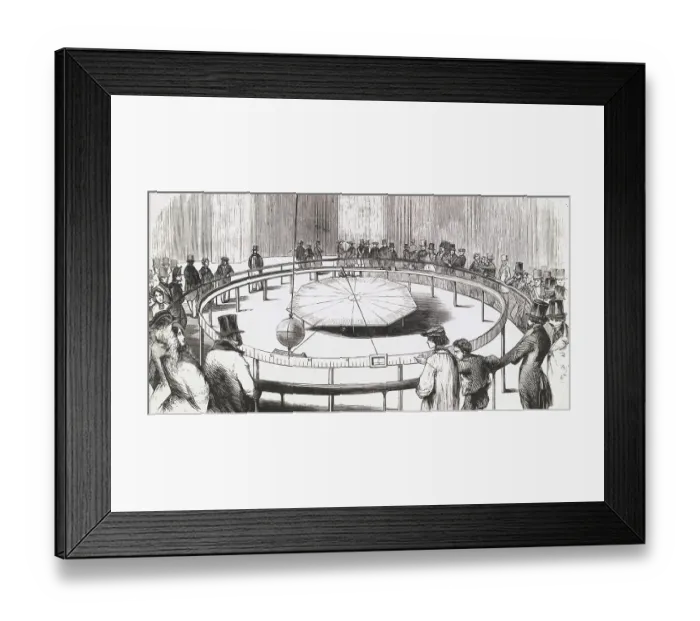 Framed Print : Foucault's Pendulum Experiment