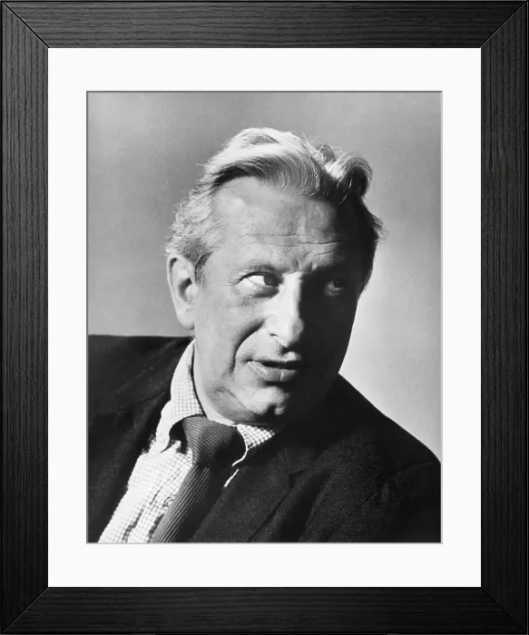 Framed Print : Portrait of Studs Terkel Framed Print : Portrait of Studs Terkel