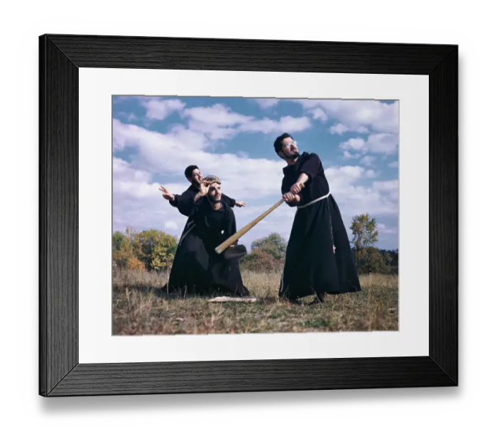Framed Print : Monks Playing Baseball in Field Framed Print : Monks Playing Baseball in Field
