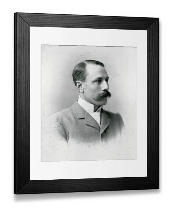Framed Print : Portrait of Composer Edward Elgar