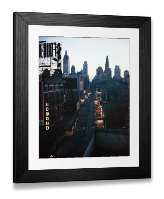 Framed Print : New York City at Night