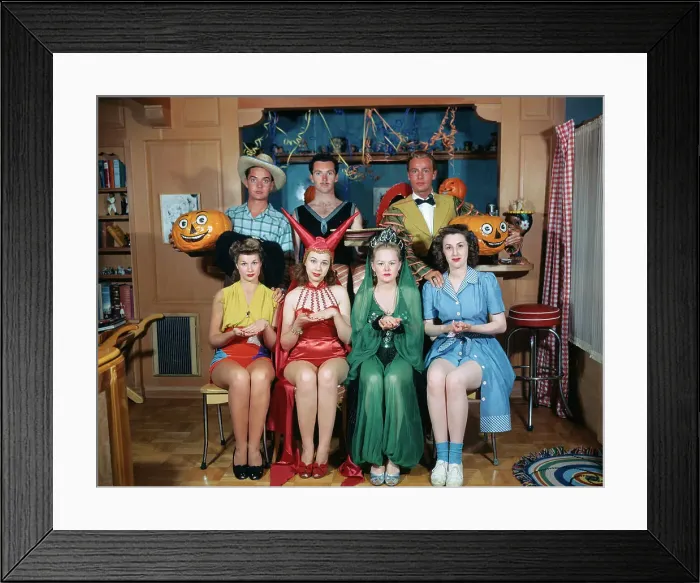Framed Print : Jane Withers with Others in Costumes Framed Print : Jane Withers with Others in Costumes