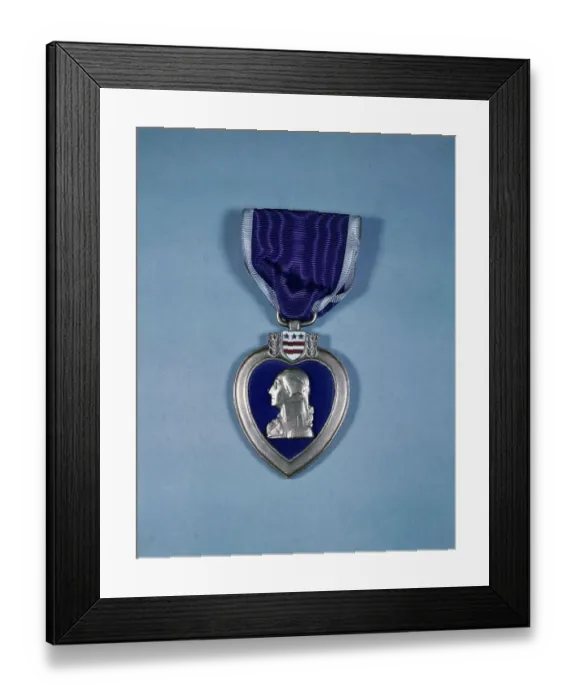 Framed Print : Purple Heart Medal
