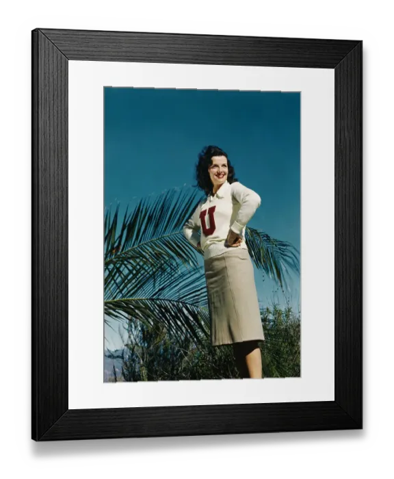 Framed Print : Jane Russell Wearing Insignia Sweater Framed Print : Jane Russell Wearing Insignia Sweater