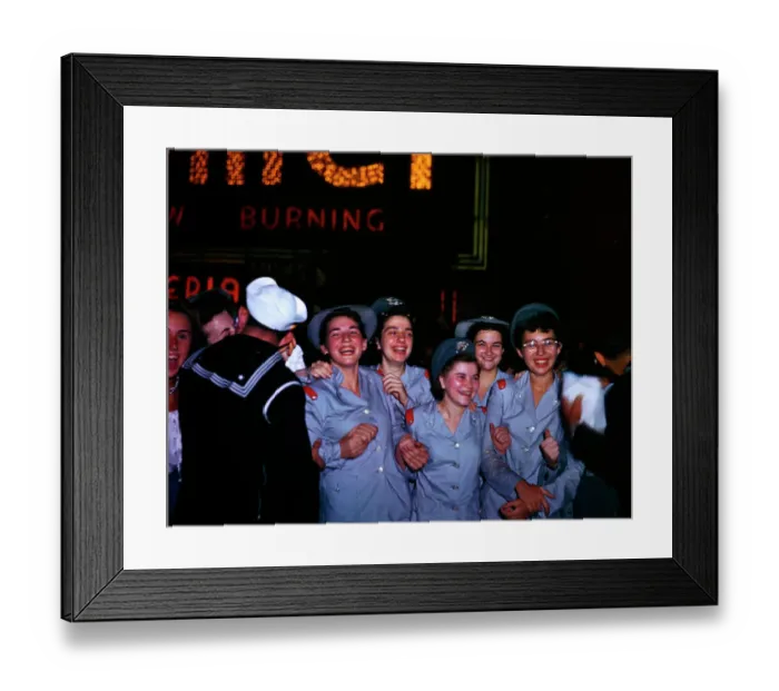Framed Print : World War II V-J Celebrations Framed Print : World War II V-J Celebrations