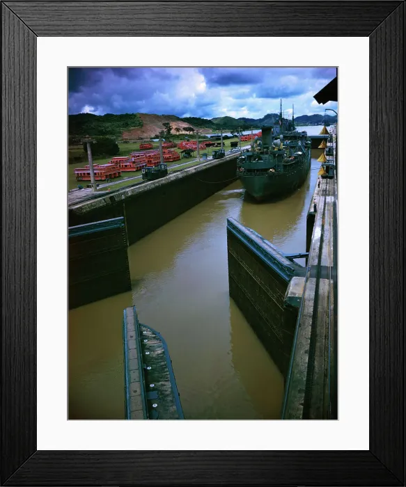 Framed Print : View of Panama Canal Framed Print : View of Panama Canal
