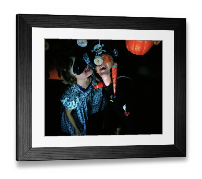 Framed Print : Couple in Halloween Costumes Framed Print : Couple in Halloween Costumes