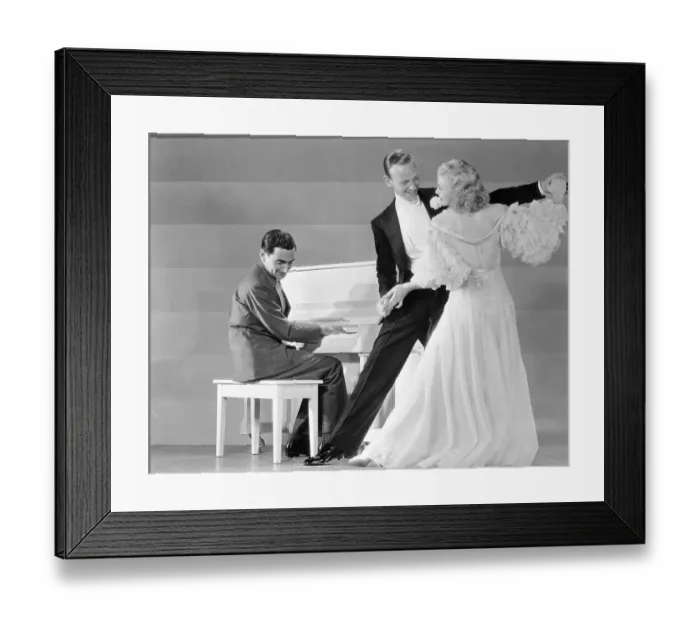 Framed Print : Irving Berlin Playing Piano for Fred Astaire and Ginger Rogers Framed Print : Irving Berlin Playing Piano for Fred Astaire and Ginger Rogers