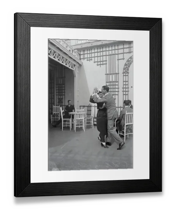 Framed Print : Couple Performing the Tango Framed Print : Couple Performing the Tango