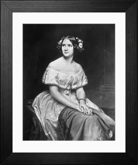 Framed Print : Portrait of Jenny Lind Sitting Framed Print : Portrait of Jenny Lind Sitting
