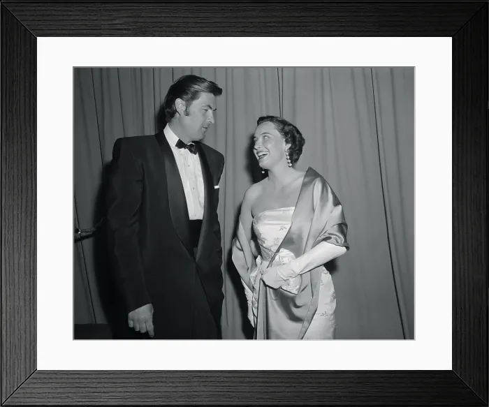 Framed Print : Fess Parker and His Wife Framed Print : Fess Parker and His Wife