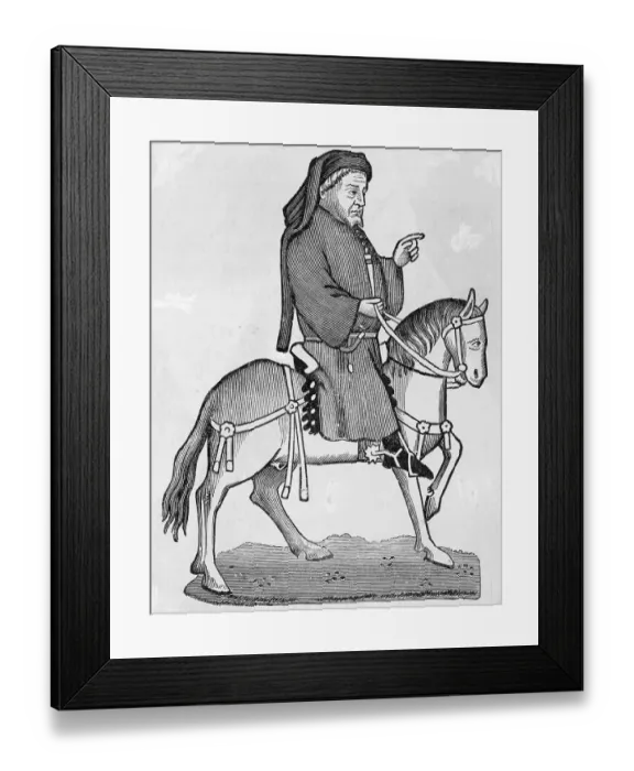 Framed Print : Print of Geoffrey Chaucer
