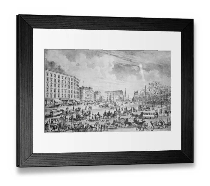 Framed Print : General Public Enjoying Madison Square by Frank M. Gregory Framed Print : General Public Enjoying Madison Square by Frank M. Gregory