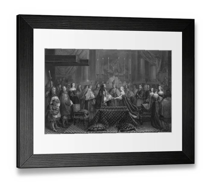 Framed Print : Wedding of Louis XIV and Marie Therese D'Autriche Framed Print : Wedding of Louis XIV and Marie Therese D'Autriche