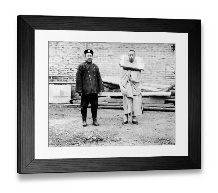 Framed Print : Guard with Prisoner Framed Print : Guard with Prisoner