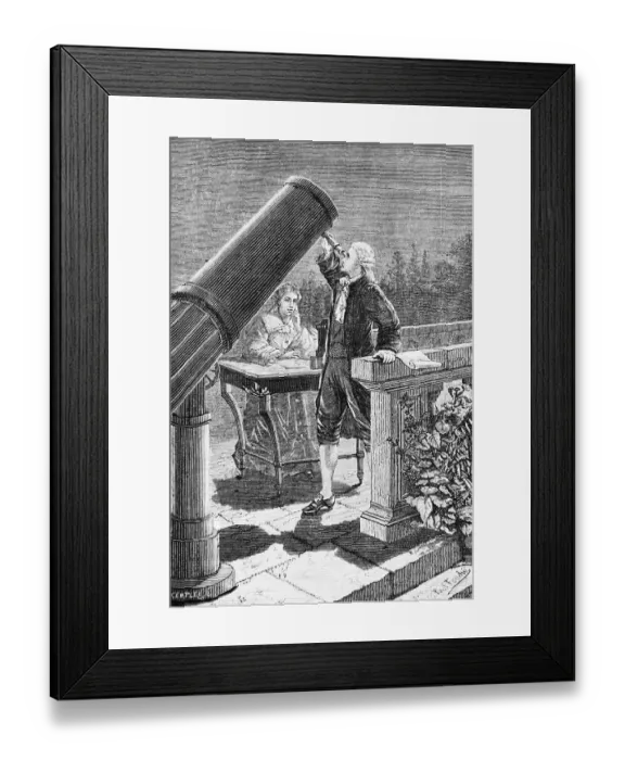 Framed Print : William Herschel with Sister Caroline Lucretia Framed Print : William Herschel with Sister Caroline Lucretia