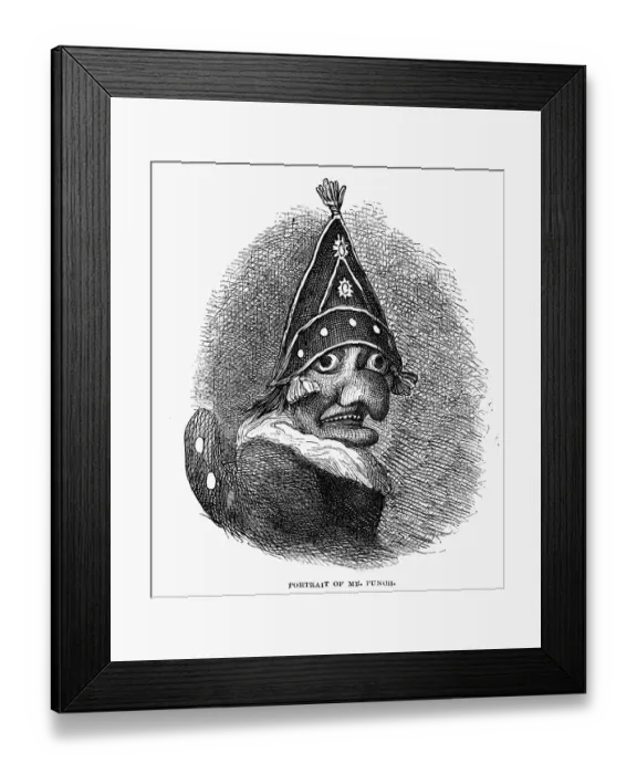 Framed Print : Portrait Of Mr. Punch Puppet Framed Print : Portrait Of Mr. Punch Puppet